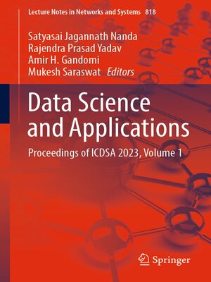 cover image of Data Science and Applications